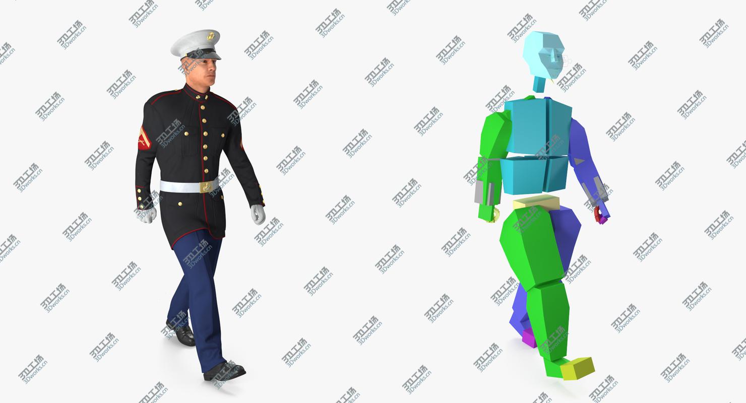 images/goods_img/2021040165/US Marine Corps Soldier in Parade Uniform Rigged 3D model/4.jpg